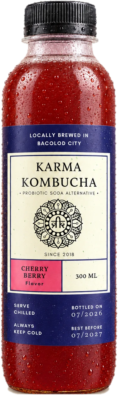 Karma Kombucha Cherry Berry bottle