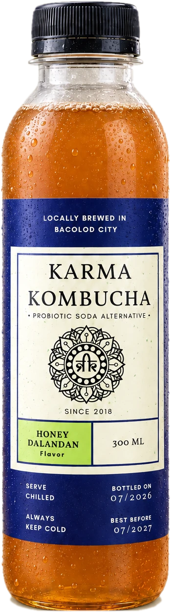 Karma Kombucha Honey Dalandan bottle
